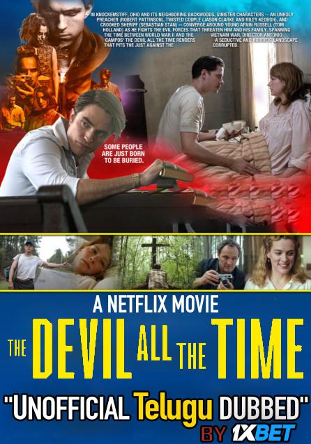 The Devil All the Time (2020) Telugu Dubbed (Unofficial) & English [Dual Audio] WEB-DL 720p [1XBET]